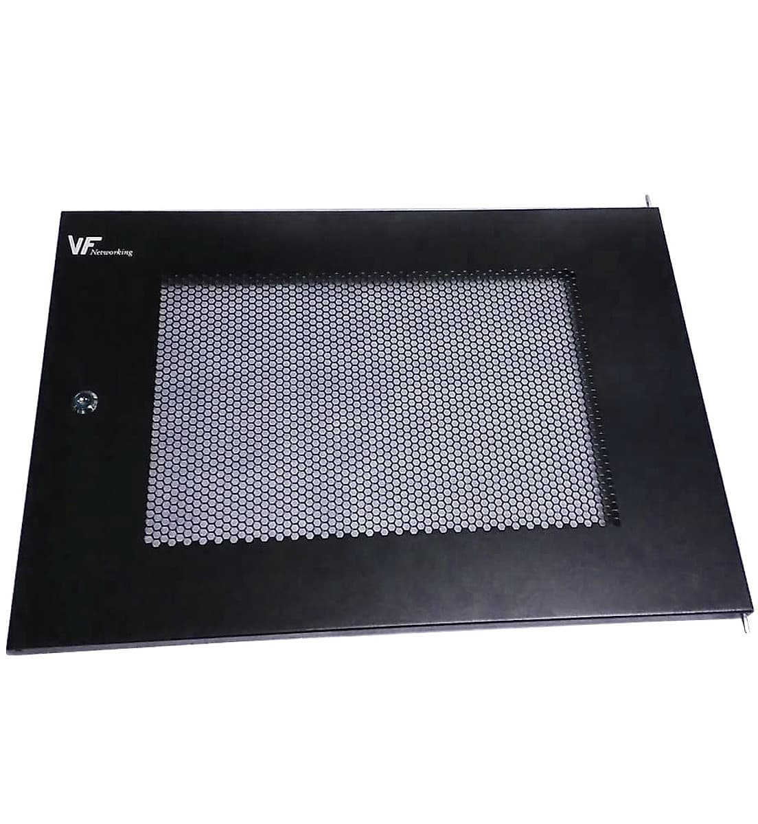 Vf-Puerta Hiperventilada Color Negro Para Rack De 12u