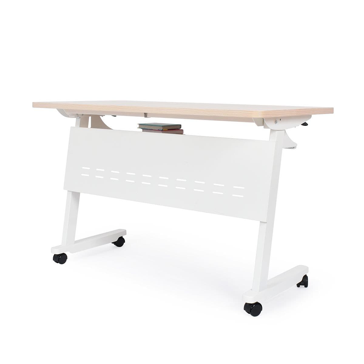 Escritorio Plegable Con Ruedas Flex I Blanco
