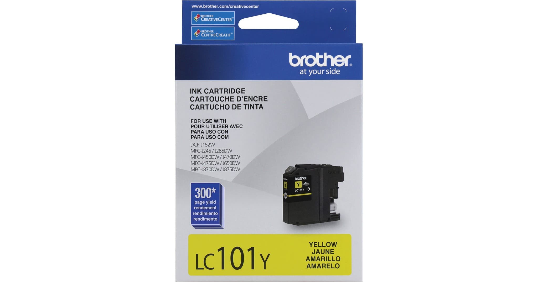 Cartucho De Tinta Brother Yellow Lc101y Para Inkjet Dcpj152