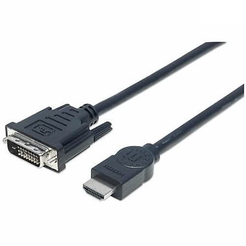 Cable Video Hdmi A Dvi-D M/M 24+1 Pines 3m Manhattan