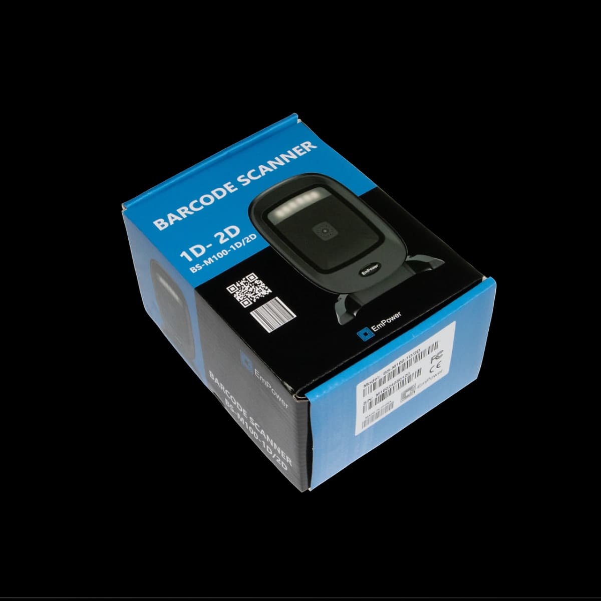 Lector De Código De Barras Omnidireccional Empower Bs-M100 - 1d/2d - Usb - De Mesa