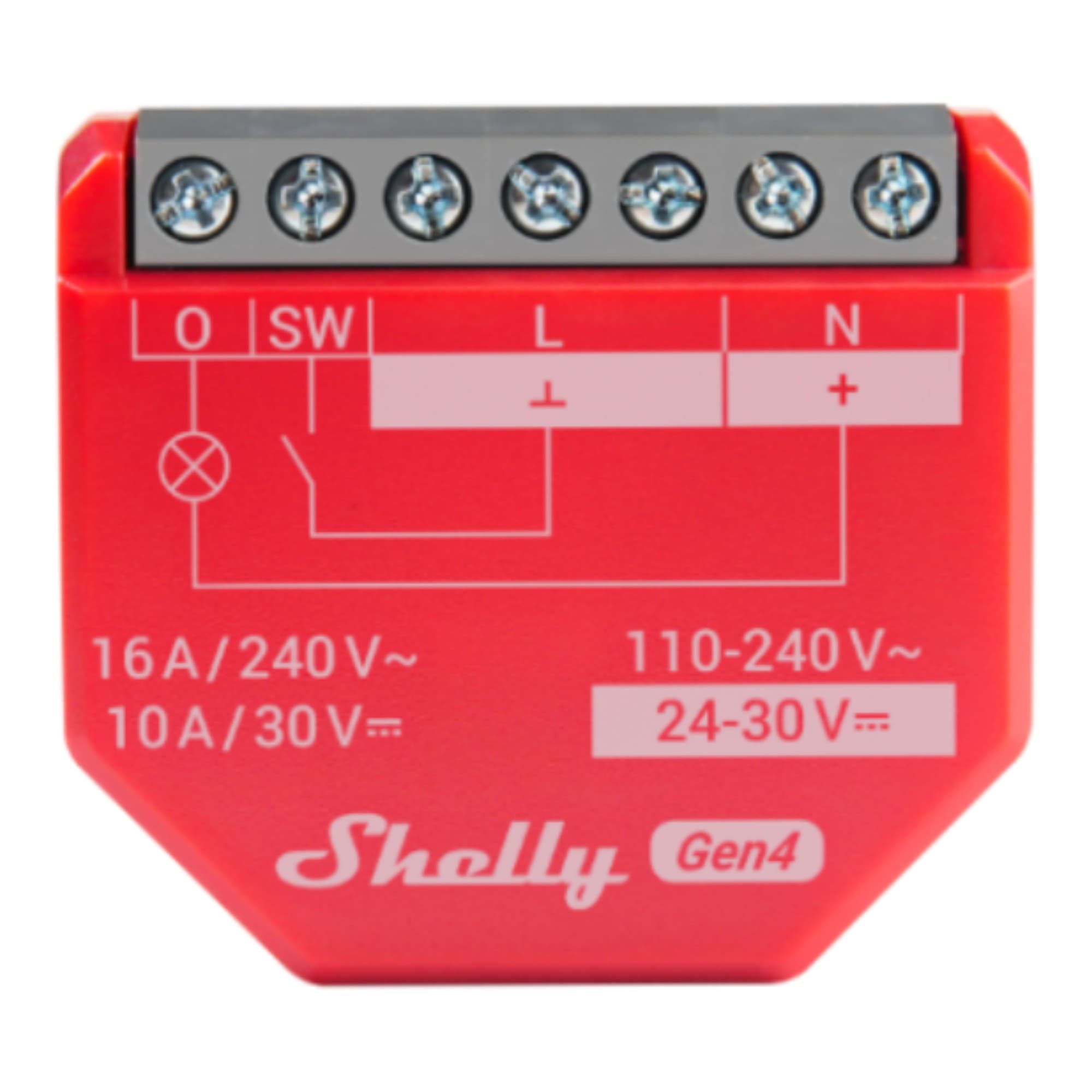Relé Inteligente Shelly Wifi Bluetooth Zigbee 1pm Gen4 16a