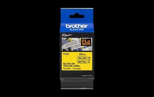 Cinta Brother Bandera Negro Amarillo 10.5mm X 45mm 72u
