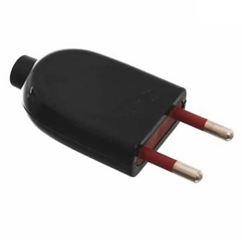 Electricidad Ficha Macho 2 En Linea S/Tierra 10a Negra Vivion
