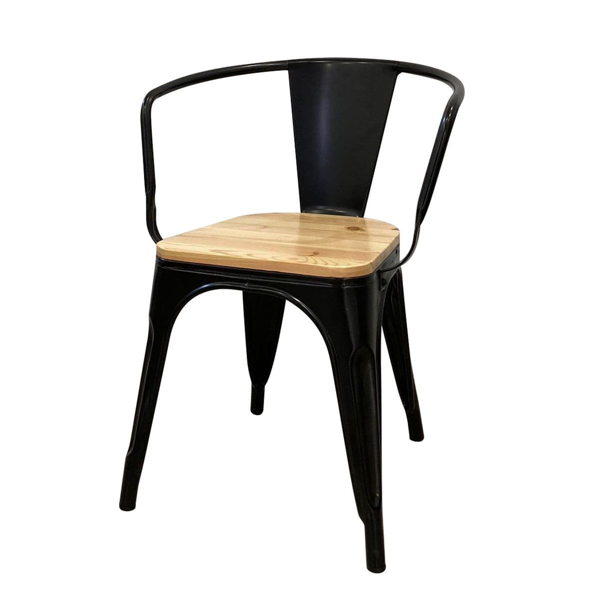Silla/Butaca Tolix Asiento De Madera