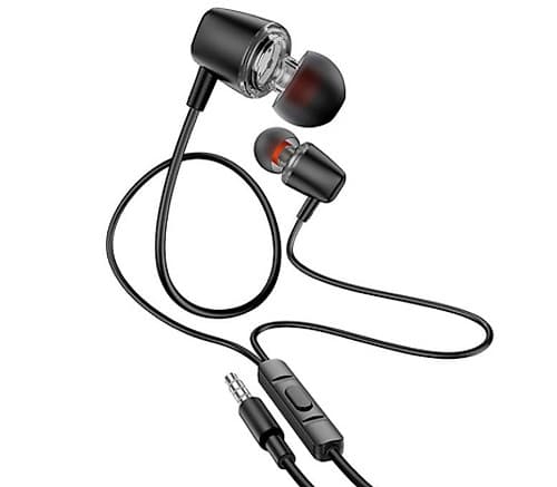 Hoco M107 Earphones Discoverer C/Mic 3.5mm Black