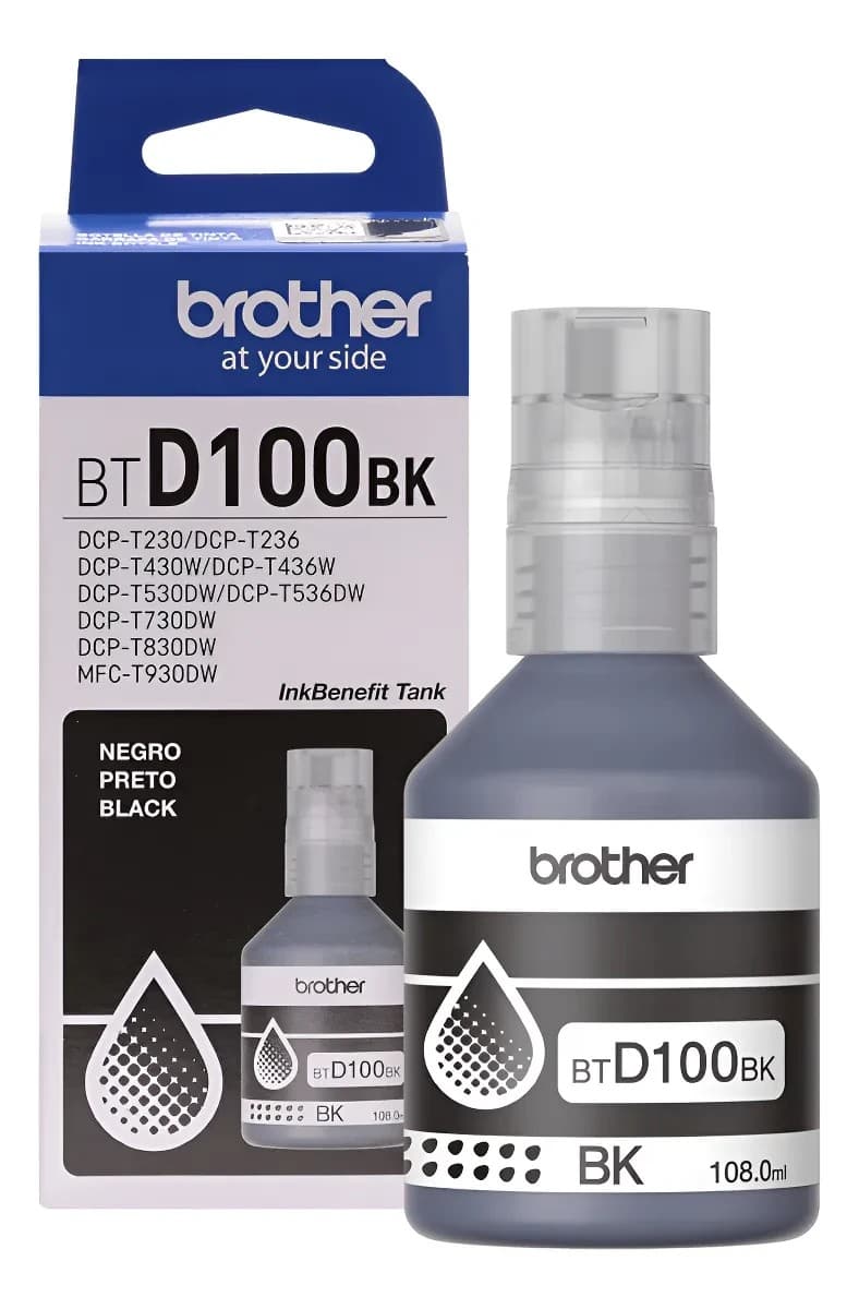Botella De Tinta Black Brother T230-T430-T530-T730-T830