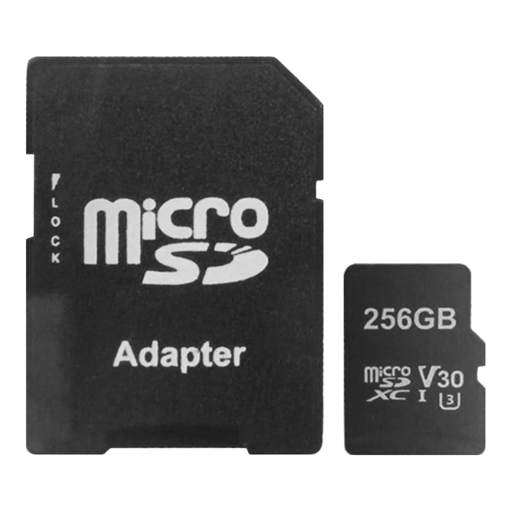 Memoria Micro Sd 256gb Clase 3 Con Adaptador Sd