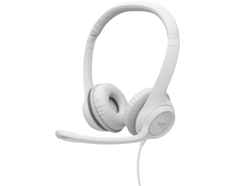 Logitech 981-001285 Headset H390 Off White Samr Usb Promo**