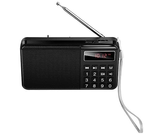 Hoco Hi50 Radio Portatil Bt Am/Fm/Microsd/Aux C/Linterna Black