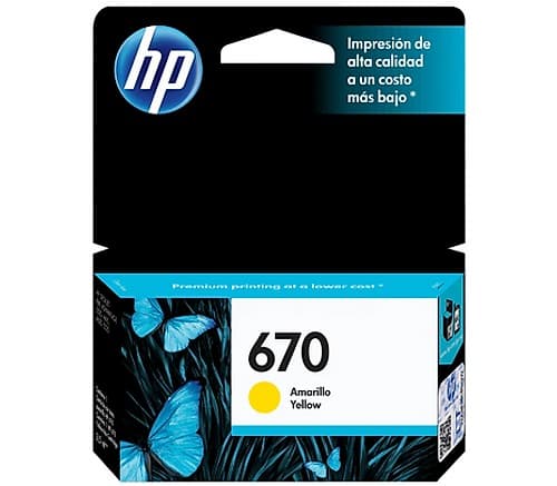Hp Cz116al (670) Yellow 3525/4615/4625/5525/6525 300 Copias