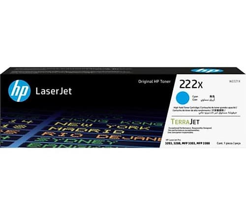 Hp Toner W2221x 222x Cyan 3201/3202/3203/3204/3288/3303/3388 2.500 Copias Cp (B)