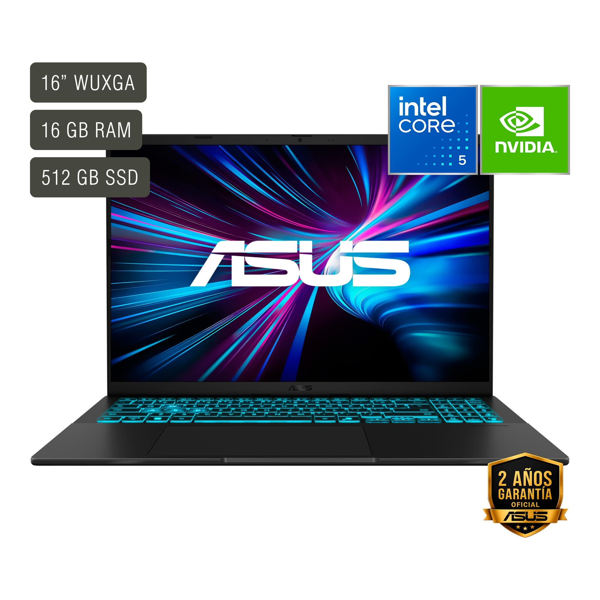 Notebook Gamer Asus V16 16'' Core 5 16gb 512gb W11 Rtx5050