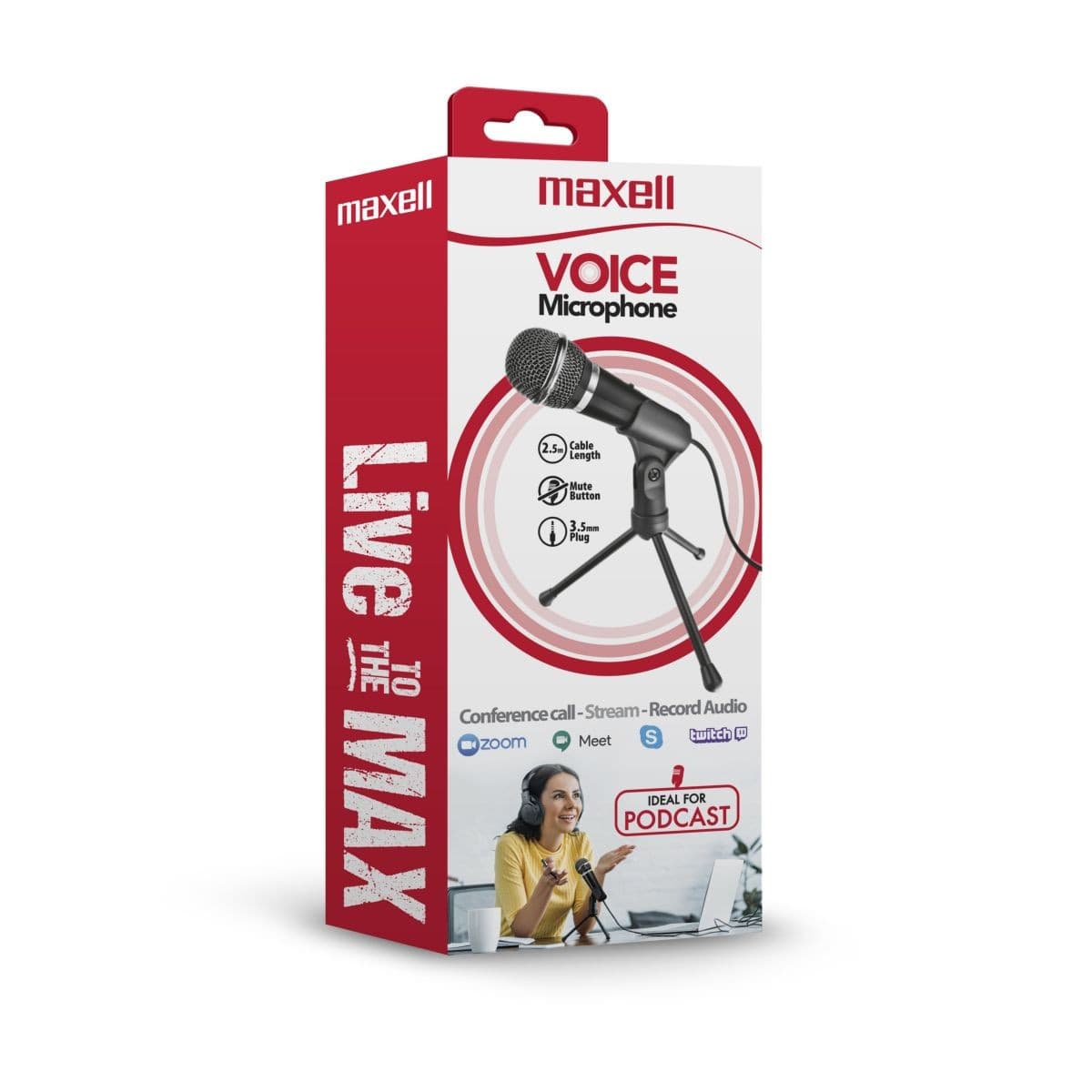 Microfono Maxell Pc Ca-Mic 3.5mm
