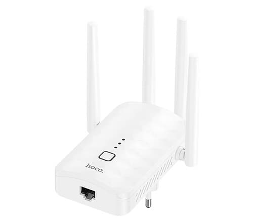 Hoco Hi35 Repetidor Wifi C/4 Antenas White