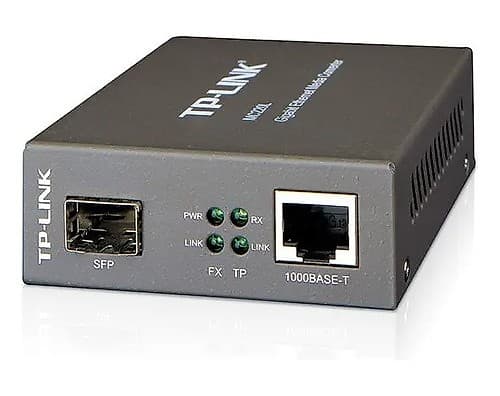 Zzfibra - Conversor Midia Giga Wdm Multimodo 10 Km Sfp Mc220l Tp-Link