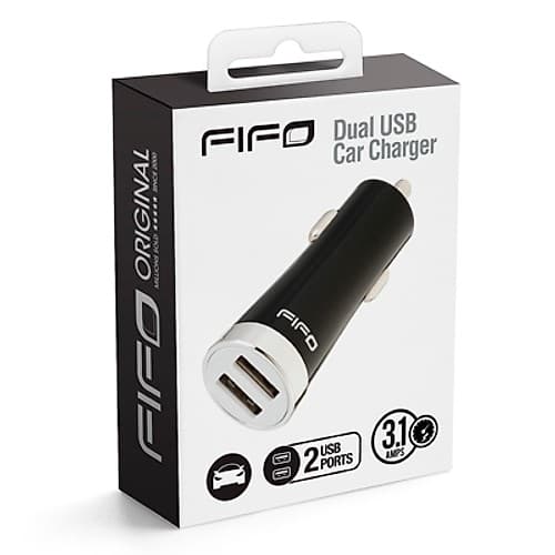 Cargador Fifo Compacto Para Auto 12 V Dual Usb