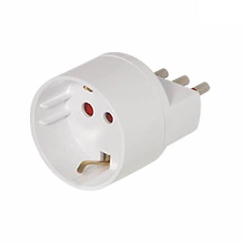 Electricidad Adaptador Schuko A 3enl Blanco Vivion