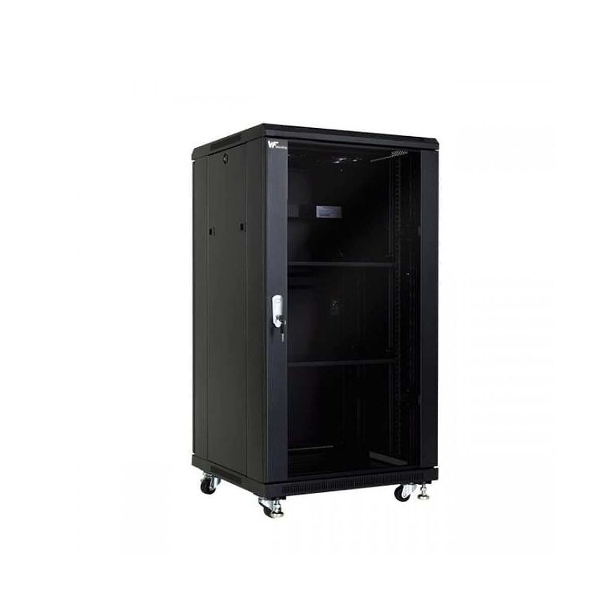 Vf-Rack Piso Negro 24u 600x600x1250 P/Vidrio