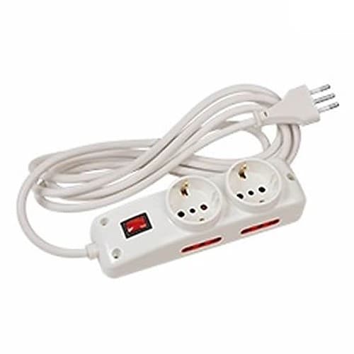 Electricidad Alargue 2 Schuko + 4x3enl 5m Vivion