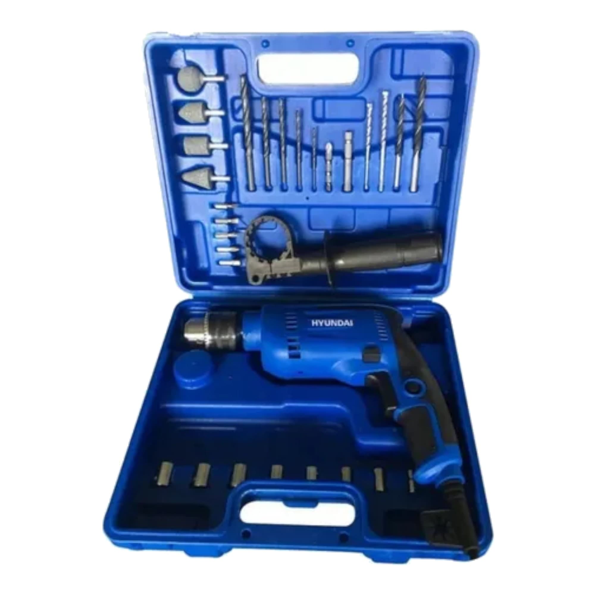 Kit Taladro Percutor Hyundai Hiyd602k 600w 2800rpm 28 Piezas