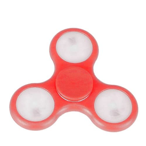 Fidget Spinner Antiestres Luces Led Rojo