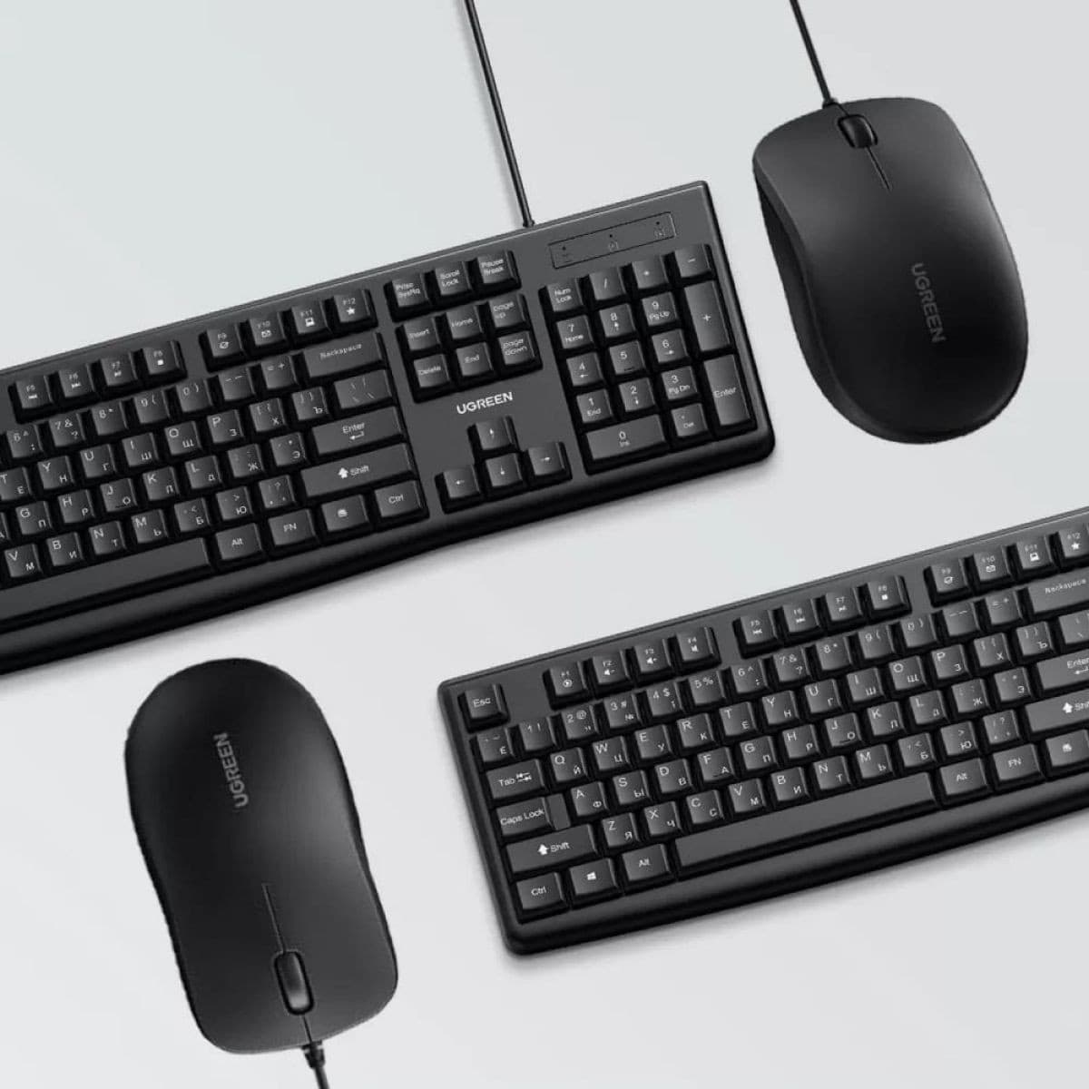 Combo Ugreen Teclado + Mouse Membrana Ing.
