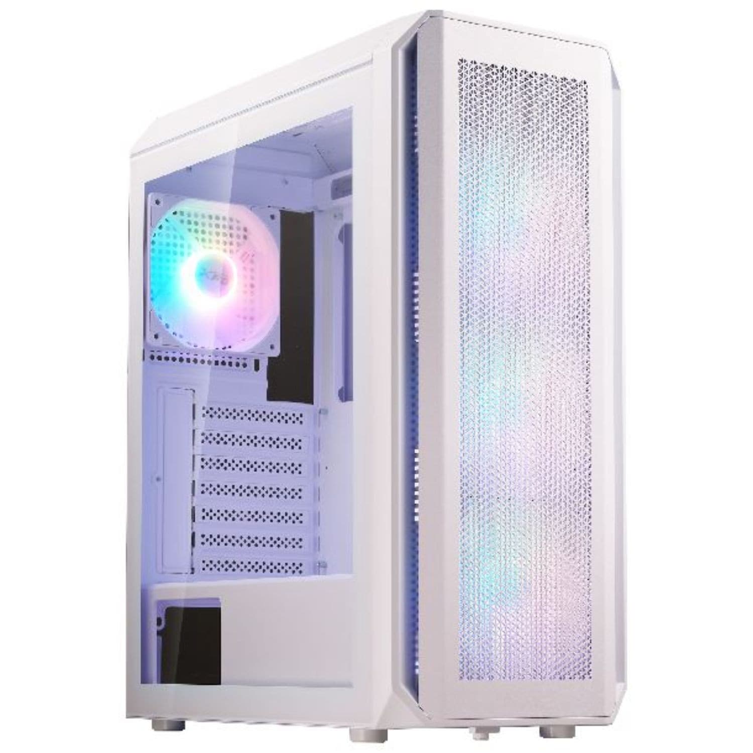 Gabinete Xpg Valor Air Plus Wt Gabinete Gamer Con Diseño De Alto Flujo De Aire Y Terminación Blanco Para Armados Limpios