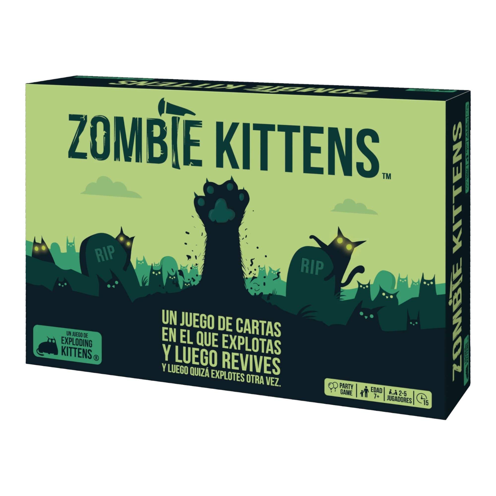 Juego De Mesa Asmodee Exploding Kittens Zombie Kittens +7