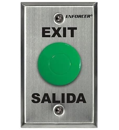 Porteria Pulsador Salida Hongo Doble Contacto 50a 24vca Exterior
