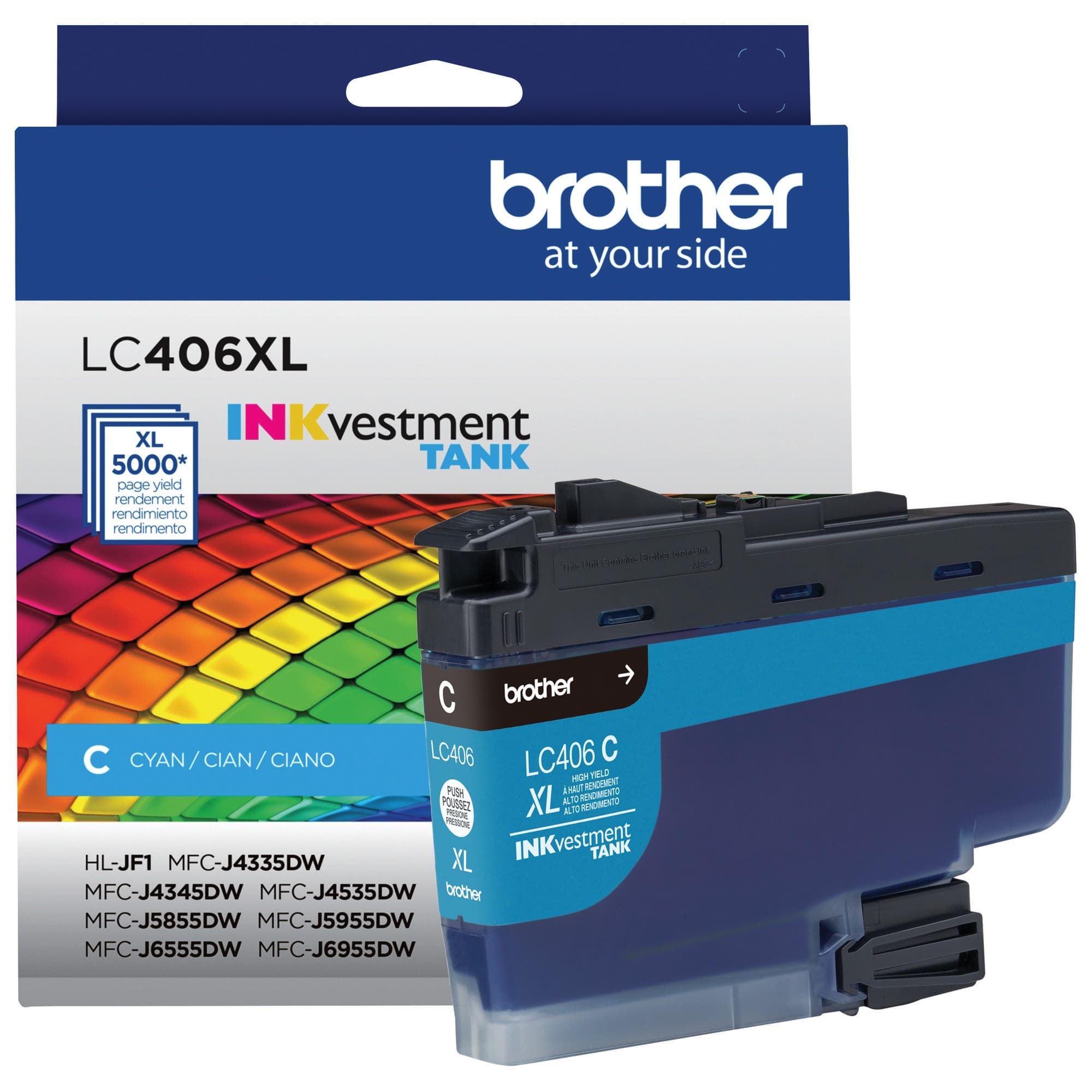 Cartucho De Tinta Brother Cyan Para Inkjet Mfcj6955dw