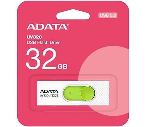 Adata Pen Drive Auv320-32g-Rwhgn 32gb Blanco/Verde