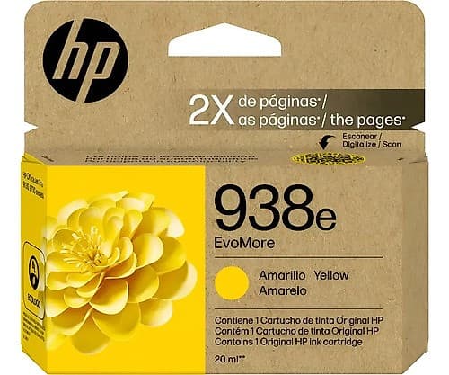 Cartucho De Tinta Hp 4s6y1pl 938e Amarillo 1650 Paginas