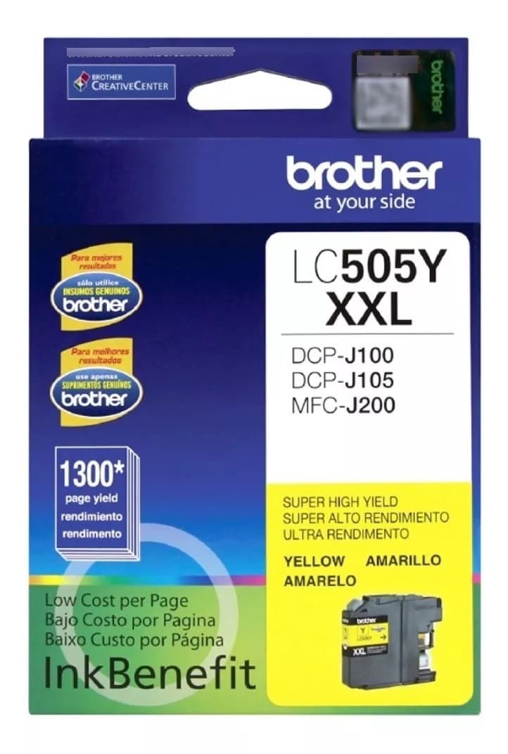 Cartucho Tinta Brother Yellow Lc505y Para Dcpj105 - Mfcj200