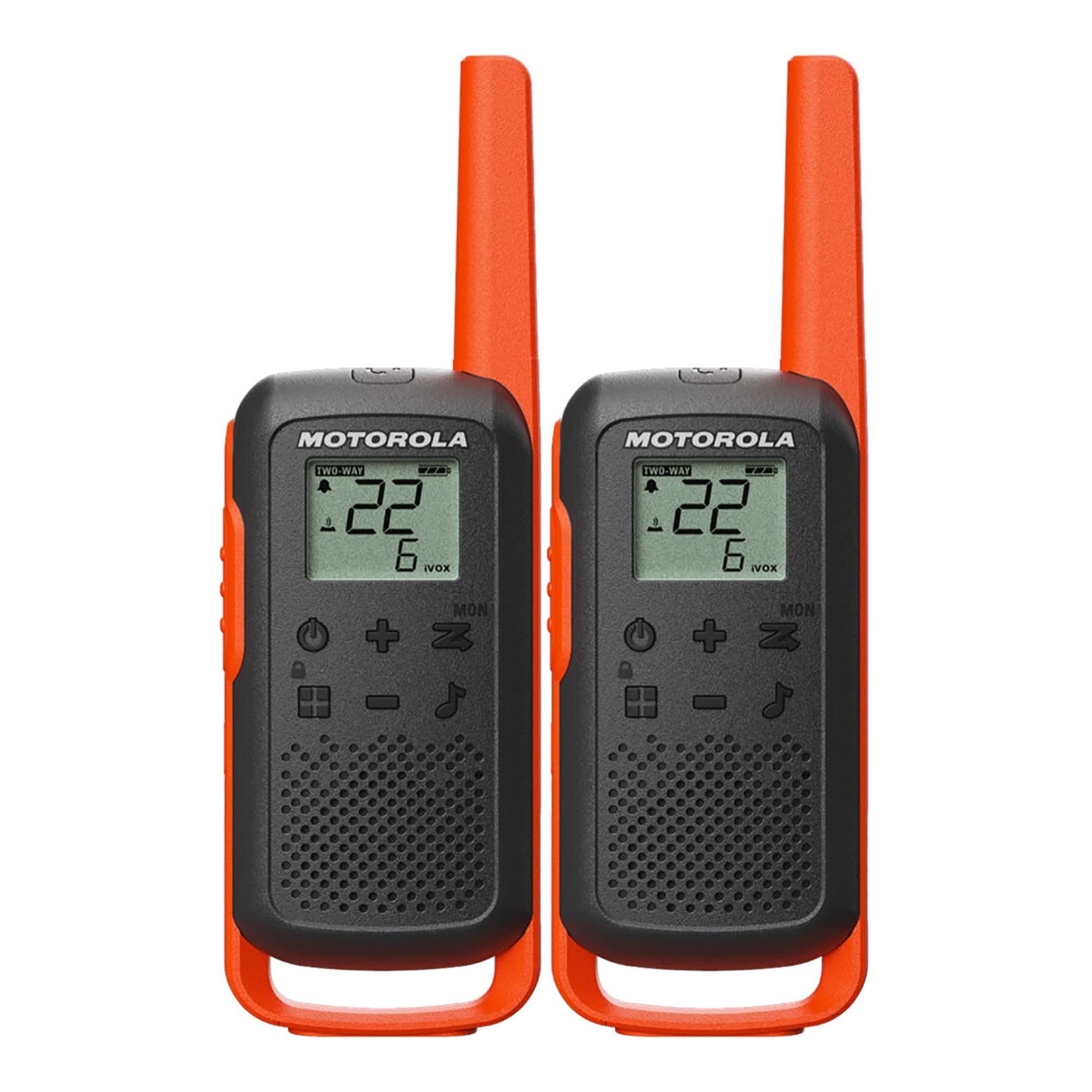 Radio 2 Vías Motorola Talkabout T275 40km 22 Canales Pack X2