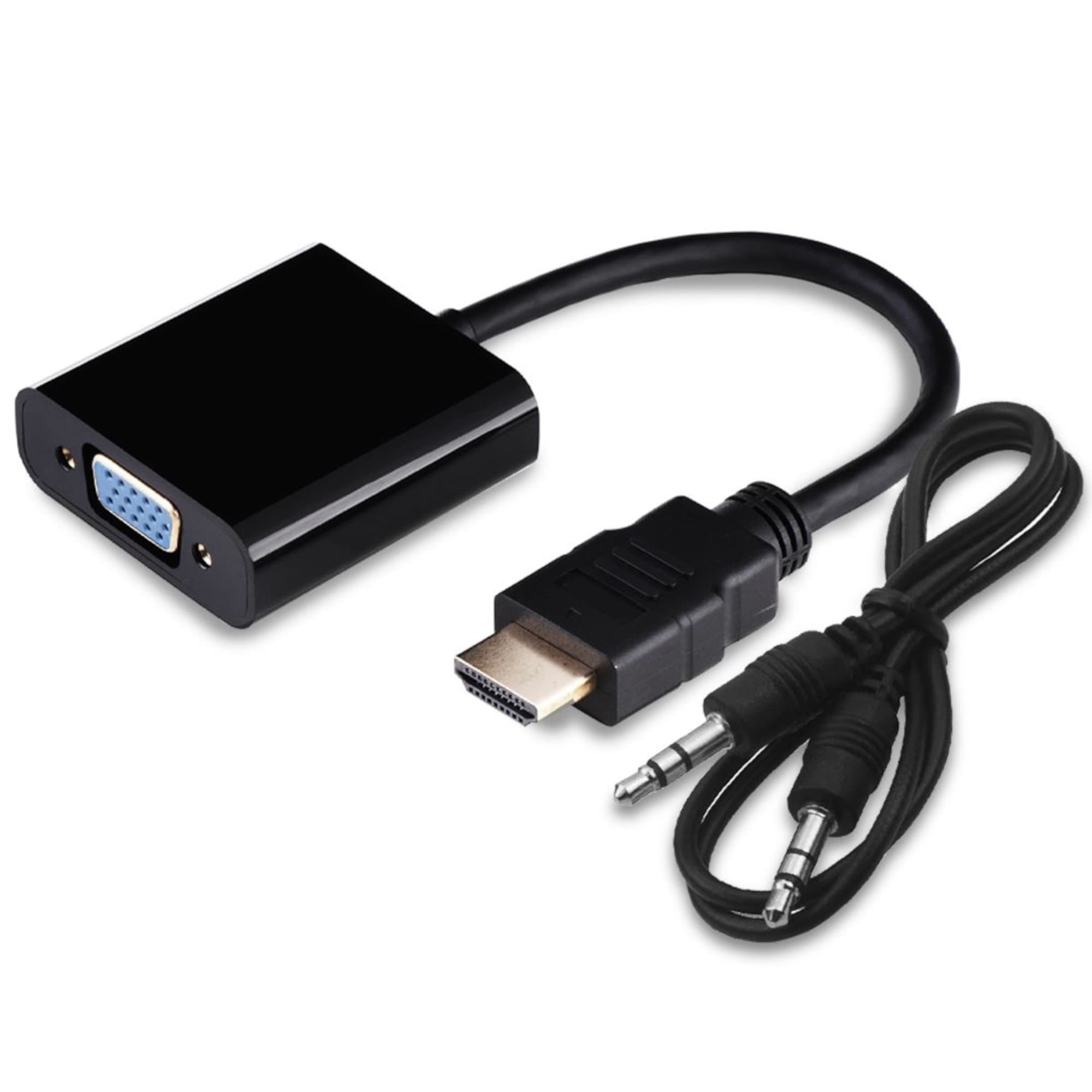 Cable Adaptador Para Pc Hdmi Macho A Vga Macho Con Audio