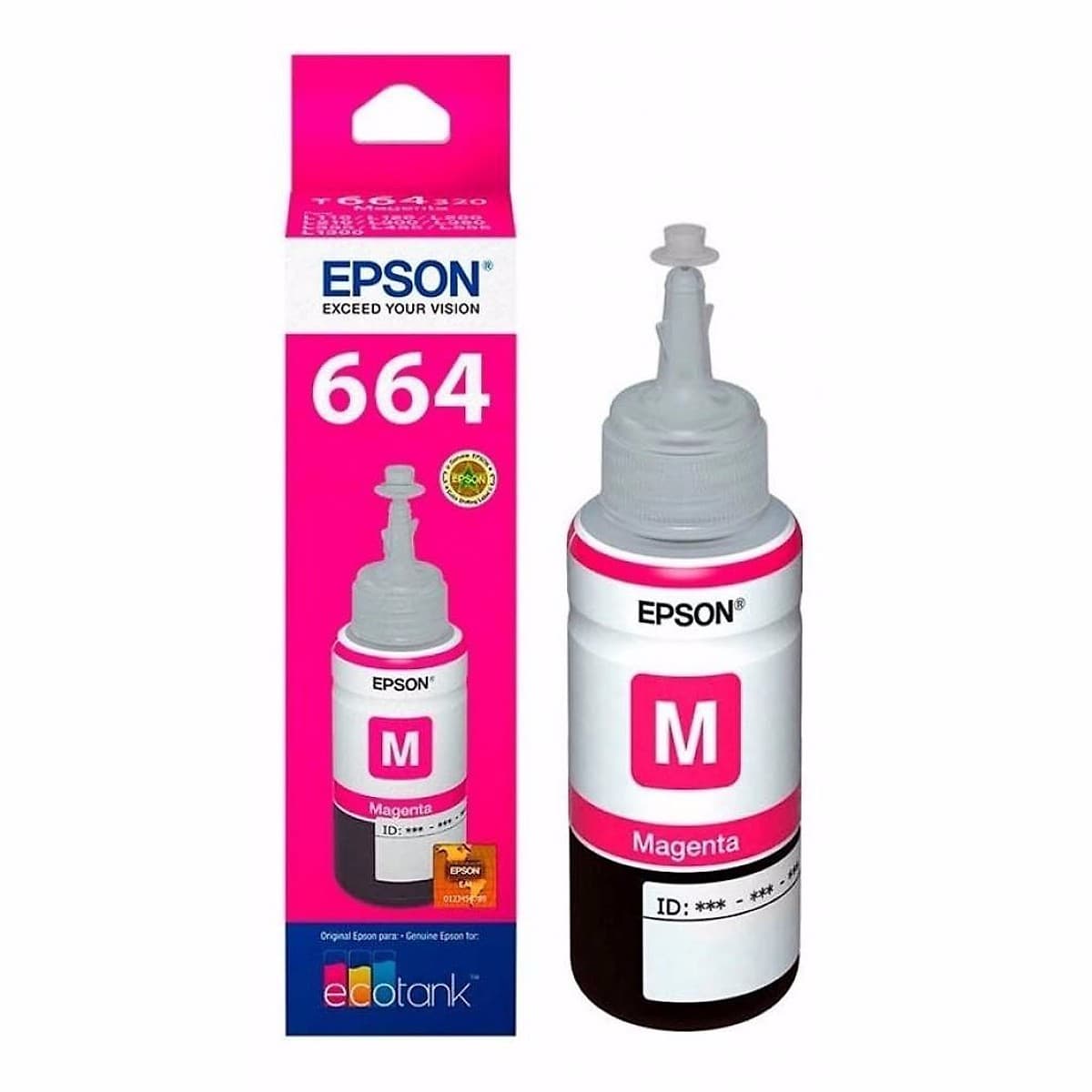 Botella De Tinta Epson T664320 Magenta
