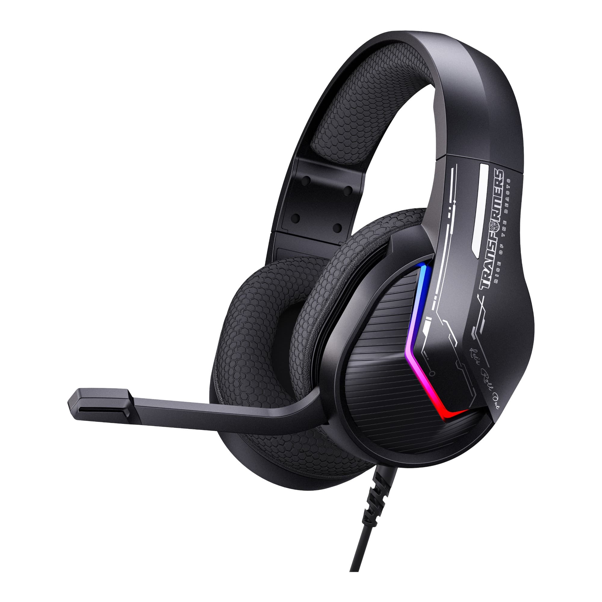 Auriculares Gaming Cableados Transformers Tf-G15 Rgb 20mw 50mm
