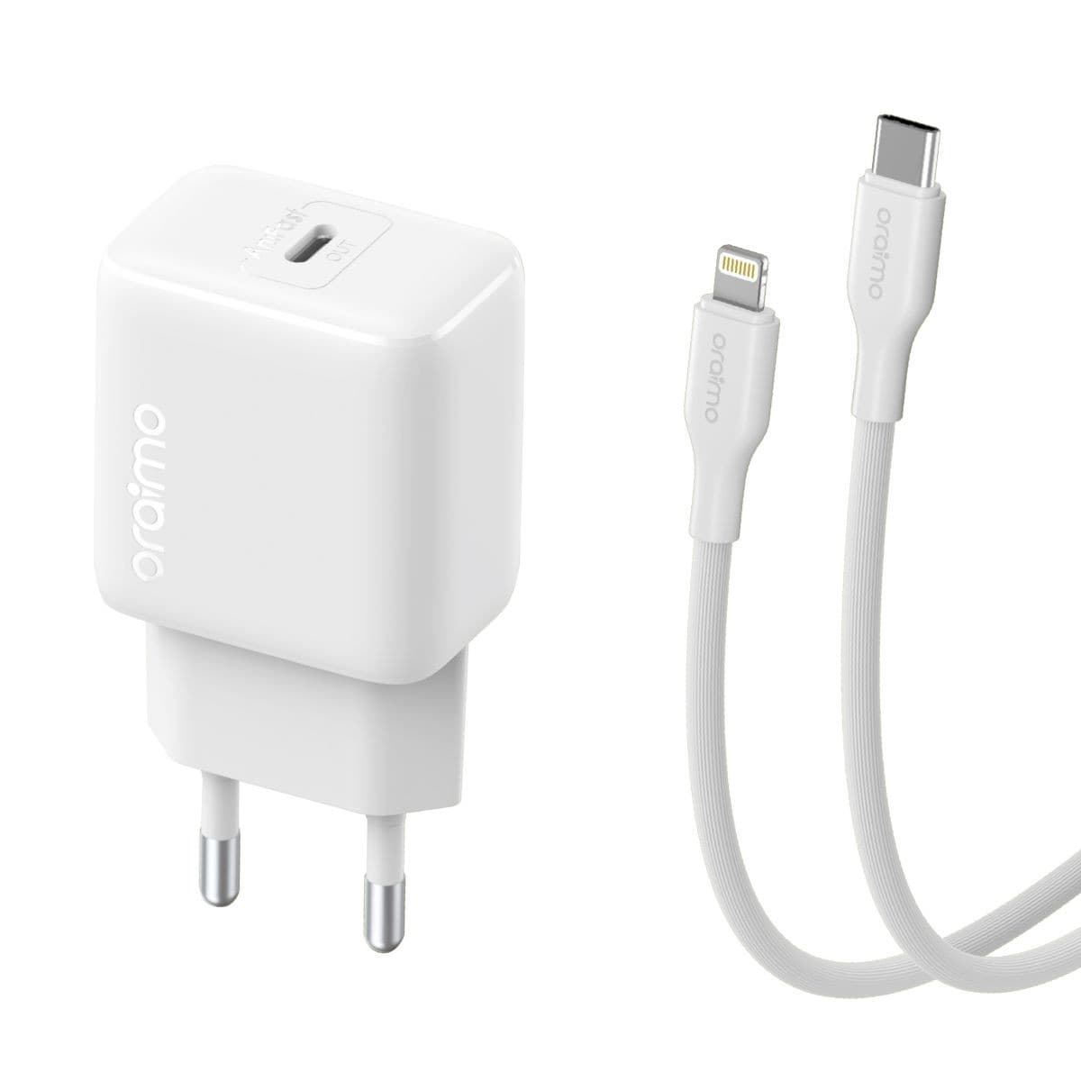 Cargador Oraimo + Cable Usb-C A Lightning 20w Wt