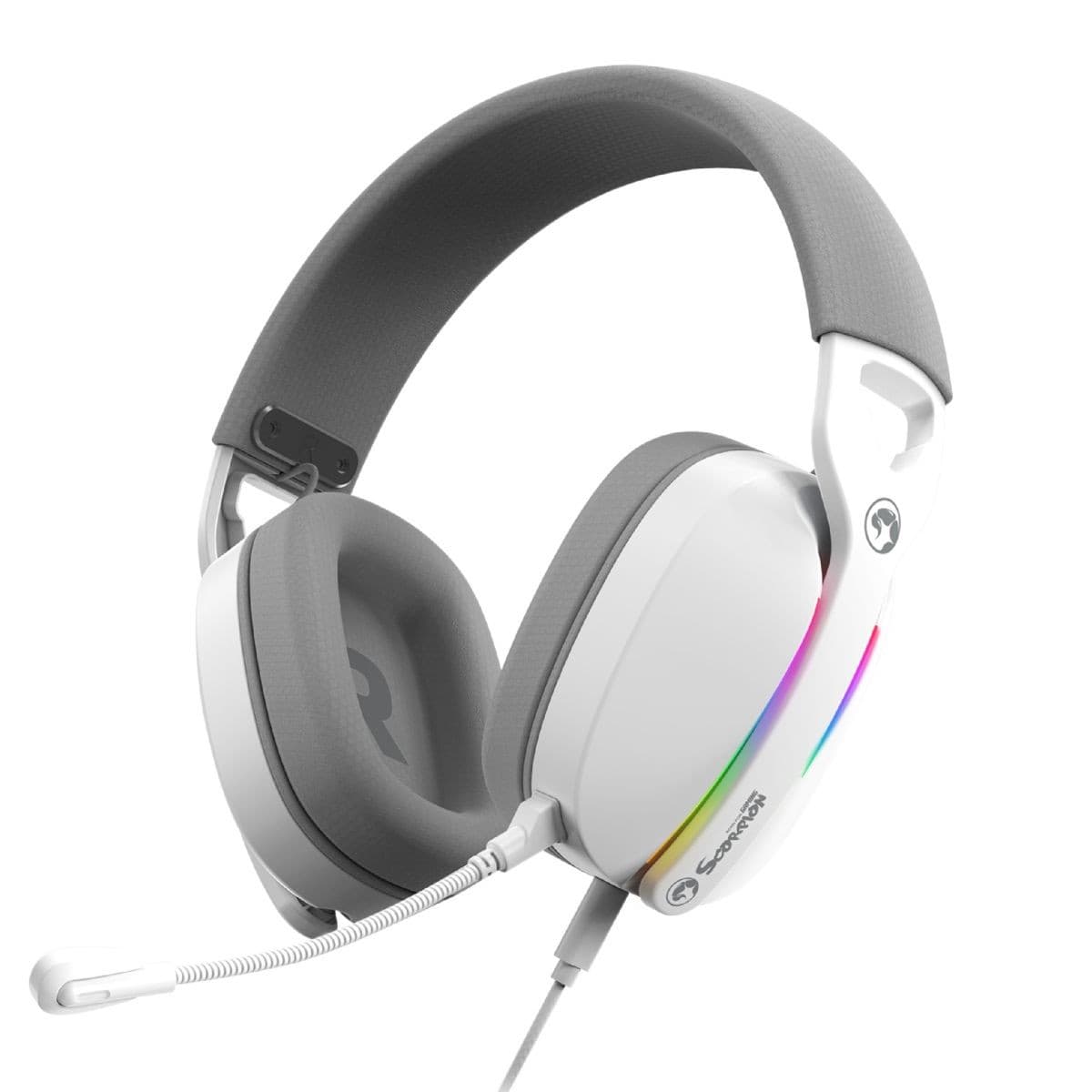 Auricular Marvo Hg9086 Pulz 70s 7.1 Rgb Wh