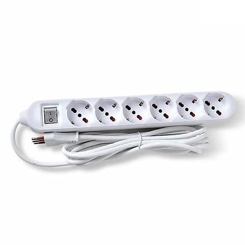 Electricidad Alargue 6 Tomas Schuko/3enl 3m Vivion