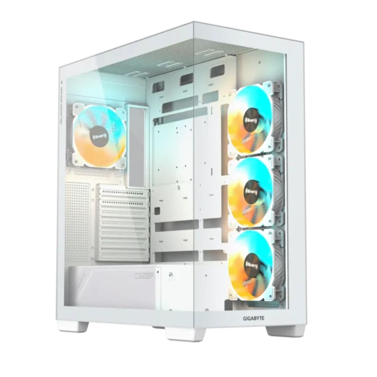 Gabinete Gigabyte C500p Ice Stealth Gb-C500pi St Gabinete Gaming En Color Blanco Ice Con Diseño Stealth