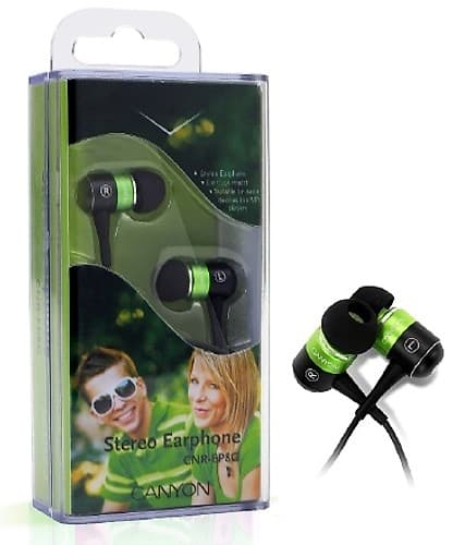 Auriculares Canyon Cnr-Ep08ng Black/Green