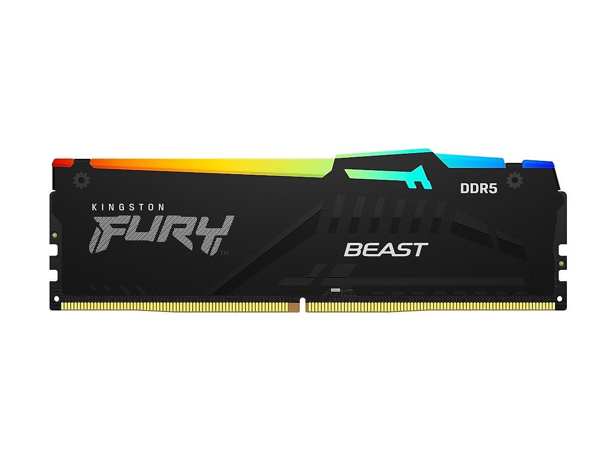 Memoria Ram Kingston 16gb Ddr5 5200mhz Fury Beast Rgb