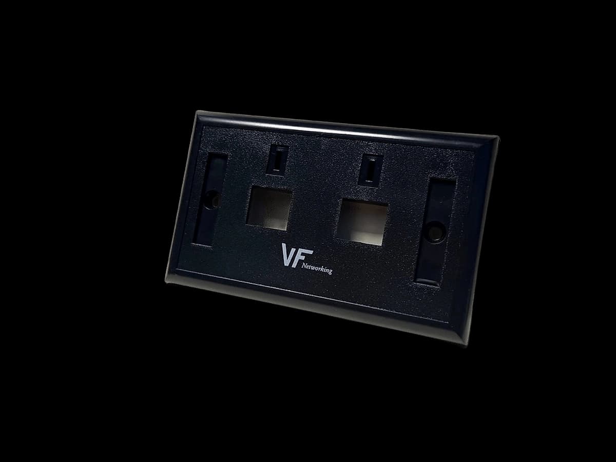 Vf-Frente De Pared Para 2 Jack Negro