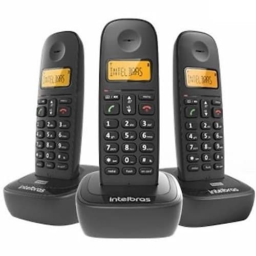 Telefonia Telefono Inalambrico Ts 2513 Combo Negro Intelbras