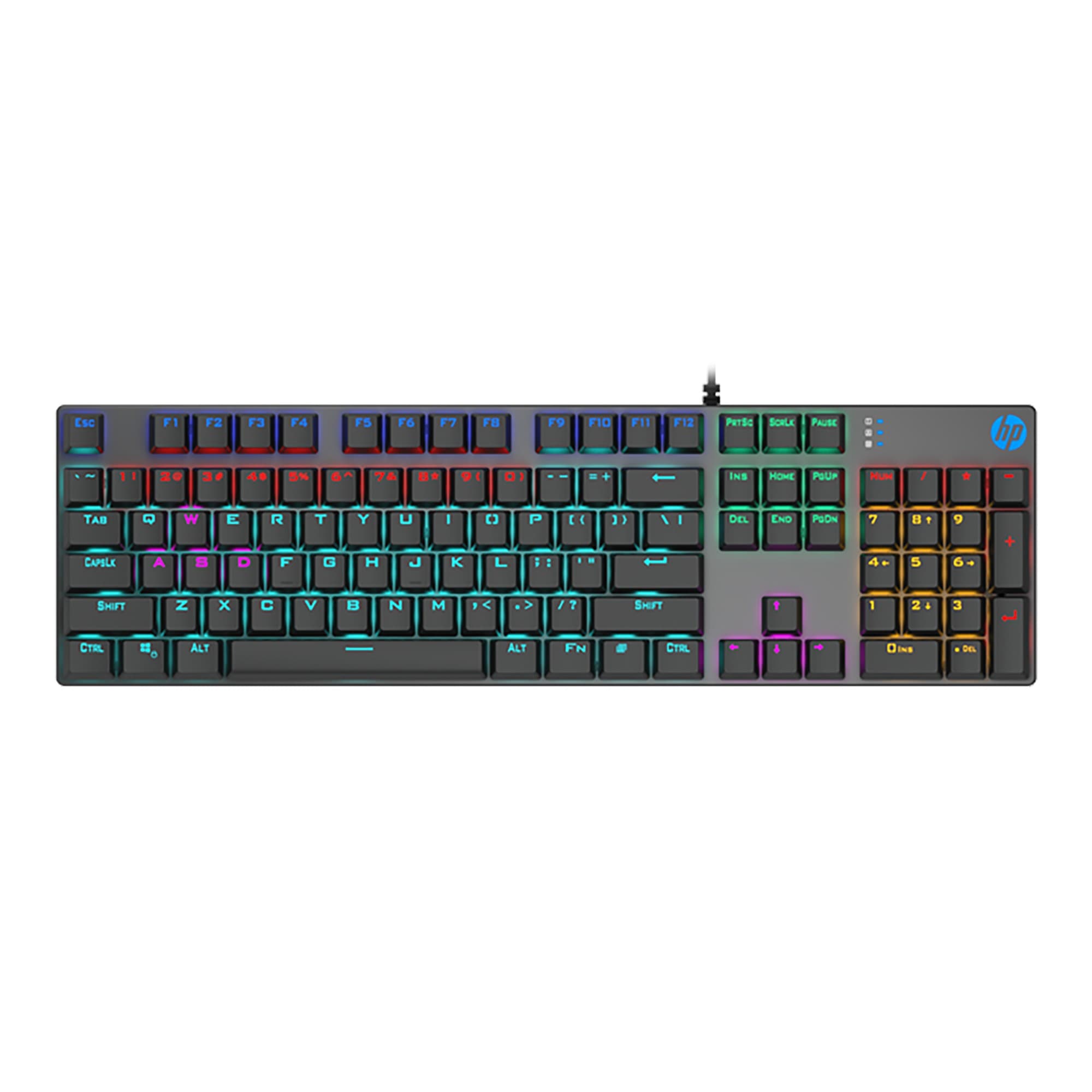 Teclado Gaming Usb A Hp Gk400f Inglés Mecánico Rgb