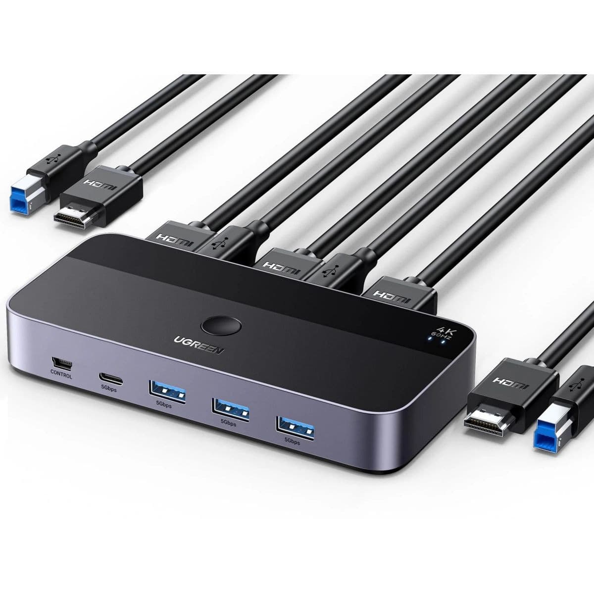 Switch Ugreen Kvm 2en1 Usb 3.0 Hdmi 4k 60hz
