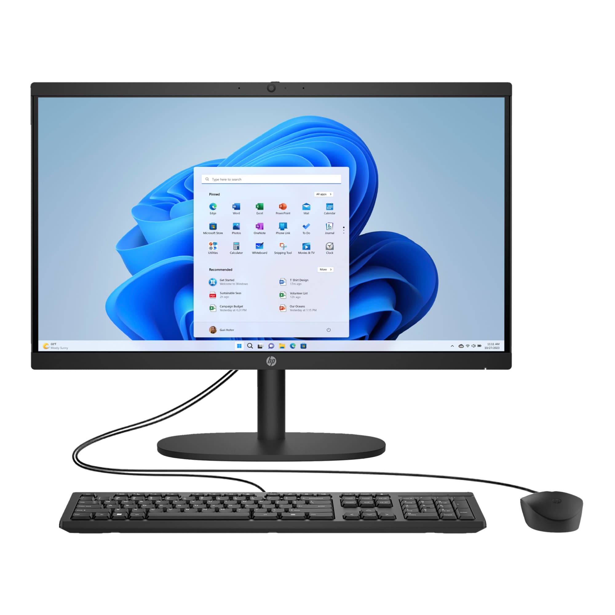 Equipo All In One Hp 21.45'' Core I3 8gb 256gb Win11
