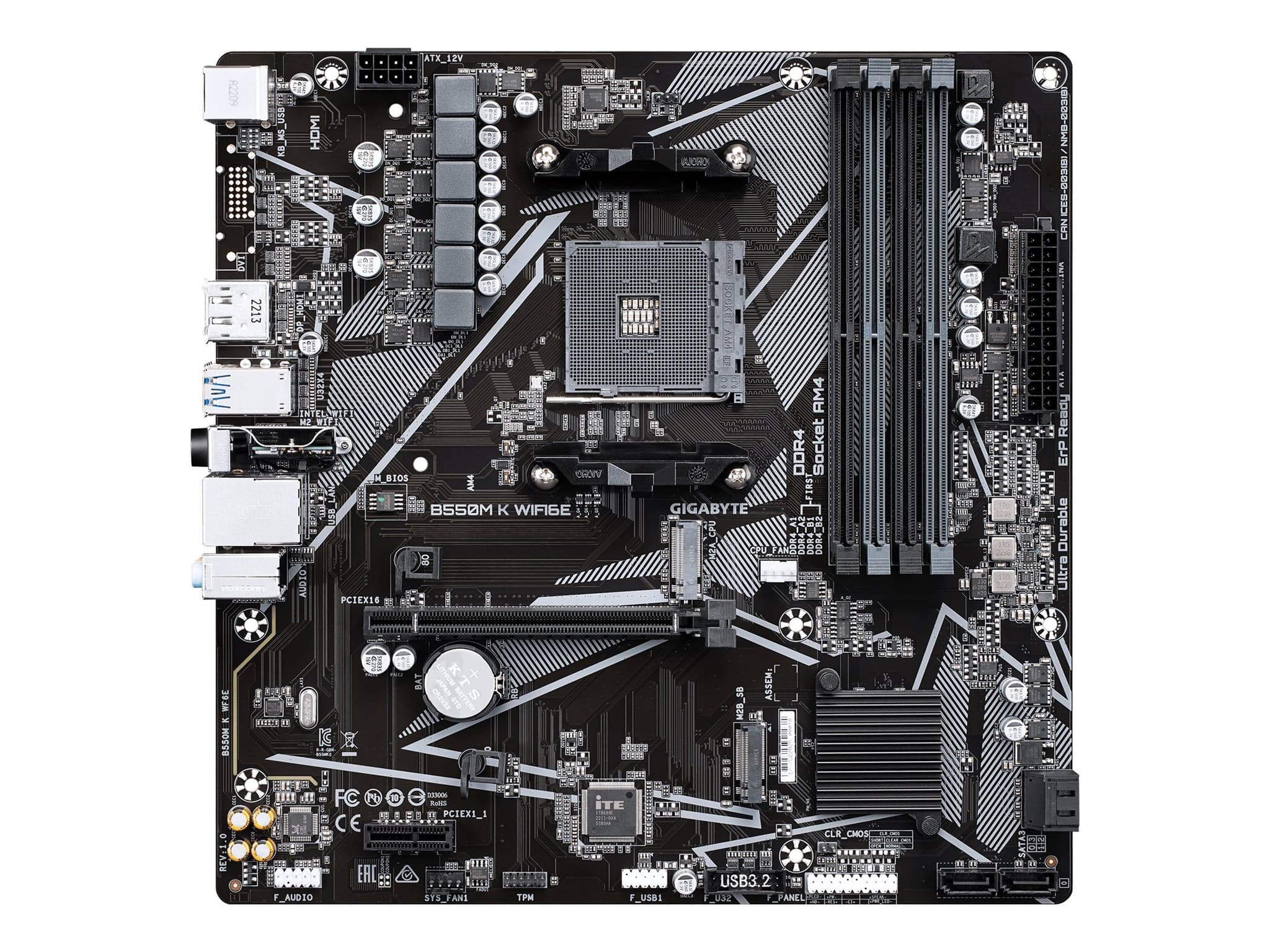 Motherboard Amd Gigabyte B550m K Wifi6e